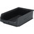 Black Magnum Series Bin 19.75'' L x 12.38'' W x 5.88'' H Case of 6 (19.75 in W x 5.875 in D x 12.625 in H)