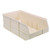Ivory Stackable Shelf Bin 20.5'' L x 11'' W x 7'' H Case of 6 (20.5 in W x 7 in D x 11 in H)