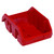 Red QuickPick Double Sided Bin 12.5'' L x 8.38'' W x 5'' H Case of 20 (12.5 in W x 5 in D x 8.375 in H)