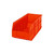 Orange Stackable Shelf Bin 18'' L x 8.25'' W x 7'' H Case of 6 (18 in W x 7 in D x 8.25 in H)