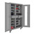 Secure Mobile Charging Cabinet with 12 Adjustable Shelves and 2 Drawers - 48"W x 24"D x 77"H - alternate view (48.062 in