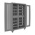 Secure Mobile Charging Cabinet with 12 Adjustable Shelves and 2 Drawers - 48"W x 24"D x 77"H - detail view (48.062 in W 