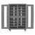 Secure Mobile Charging Cabinet with 12 Adjustable Shelves and 2 Drawers - 48"W x 24"D x 77"H - alternate view (48.062 in
