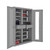 Secure Charging Cabinet with 12 Shelves and 2 Drawers - 36"W x 24"D x 72"H - alternate view (36.0625 in W x 72 in D x 23