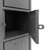 10-Tier Cell Phone Locker Cabinet with Charging Access, 9"W x 9"D x 67"H - alternate view (9 in W x 66.5625 in D x 9 in 