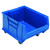 Hulk 24'' Mobile Stackable Storage Container 23.875''L x 18.25''W x 15''H - Blue (23.875 in W x 12 in D x 18.25 in H)