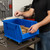 Hulk 30'' Mobile Stackable Storage Container 29.875''L x 16.5''W x 14''H - Blue - detail view (29.875 in W x 11 in D x 1
