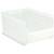 Hulk 24'' Stackable Storage Container 23.875''L x 16.5''W x 11''H - Clear Polypropylene (23.875 in W x 11 in D x 16.5 in