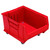 Hulk 24'' Mobile Stackable Storage Container 23.875''L x 18.25''W x 15''H - Red (23.875 in W x 12 in D x 18.25 in H)