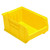 Hulk 24'' Stackable Storage Container 23.875''L x 16.5''W x 11''H - Yellow (23.875 in W x 11 in D x 16.5 in H)