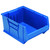 Hulk 24'' Stackable Storage Container 23.875''L x 18.25''W x 12''H - Blue (23.875 in W x 12 in D x 18.25 in H)