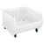 Hulk 24'' Mobile Stackable Storage Container 22.5''W x 23.875''D x 15''H - Clear (23.875 in W x 12 in D x 22.5 in H)