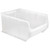 Hulk 24'' Stackable Storage Container 23.875''L x 18.25''W x 12''H - Clear Polypropylene (23.875 in W x 12 in D x 18.25 