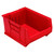 Hulk 24'' Stackable Storage Container 23.875''L x 18.25''W x 12''H - Red (23.875 in W x 12 in D x 18.25 in H)