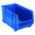 Hulk 30'' Mobile Stackable Storage Container 29.875''L x 16.5''W x 18''H - Blue (29.875 in W x 15 in D x 16.5 in H)