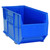Hulk 36'' Mobile Stackable Storage Container 35.875''L x 16.5''W x 20.5''H - Blue (35.875 in W x 17.5 in D x 16.5 in H)