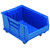 Hulk 24'' Mobile Storage Container 23.875''L x 16.5''W x 14''H - Blue (23.875 in W x 11 in D x 16.5 in H)