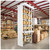 Lifestyle image of Vertical Wire Spool Carousel - 24 inch Max Spool Diameter - 8 Carriers for storage shown in a real-world storage setting