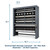 Vertical Roll Storage Carousel - 24 inch Max Roll Diameter - 10-Roll Capacity storage rack alternate view 2