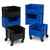 Lifestyle image of Mobile Giant Stack Container - Ivory for small parts storage shown in a clean storage environment