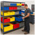 Lifestyle image of Super Tuff Euro Drawer - Yellow for small parts storage shown in a clean storage environment