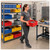 Lifestyle image of Super Tuff Euro Drawer - Yellow for small parts storage shown in a clean storage environment