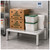 Stationary Welded Aluminum Dunnage Rack with Plastic Feet - 2,000 lb Capacity storage rack alternate view 2