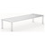 Stationary Welded Aluminum Dunnage Rack with Plastic Feet - 1,500 lb Capacity for storage