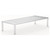 Stationary Welded Aluminum Dunnage Rack with Plastic Feet - 1,500 lb Capacity storage rack