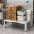 Stationary Welded Aluminum Dunnage Rack with Plastic Feet Inserts - 24'' W x 36'' D x 8'' H - 2000 lb Capacity