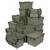 Attached Top Distribution Container - Gray - 75 lb Stack Capacity for small parts storage alternate view 2