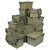 Lifestyle image of Attached Top Distribution Container - Gray - 100 lb Stack Capacity for small parts storage shown in a clean storage environment