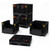 Lifestyle image of Collapsable Bulk Box - Black - 1,800 lb Capacity for small parts storage shown in a clean storage environment