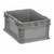 Stacker Straight Wall Container - 15'' W x 12'' D x 7.5'' H - Gray - 175 lb Capacity
