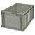 Straight Wall Stacking Container - Gray - 175 lb Capacity for small parts storage