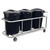 Triple Trash Can Cart - Aluminum - 1000 lb Capacity