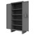 Access Control Cabinet with Electronic Lock, 4 Adjustable Shelves, Gray for small parts storage alternate view 2