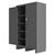 Access Control Cabinet - 4 Adjustable Shelves - Gray for small parts storage alternate view 3
