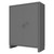 Access Control Cabinet with Electronic Lock - 4 Adjustable Shelves - Gray for small parts storage alternate view 2