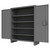 Access Control Cabinet with Electronic Lock - 4 Adjustable Shelves - Gray for small parts storage