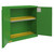 Pesticide Storage Cabinet - 30 Gallon - Green - 2 Door, Manual Close for storage alternate view 2