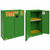 Pesticide Storage Cabinet - 30 Gallon - Green - 2 Door, Manual Close