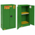 Pesticide Storage Cabinet - 45 Gallon - Green - 2 Door, Manual Close, 2 Shelves