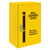 Spill Control and Respirator Cabinet - Yellow - 2 Adjustable Shelves for storage