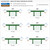 Standard Roll and Max Roll greenhouse bench travel distance reference