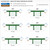 Standard Roll and Max Roll greenhouse bench travel distance reference