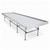 Stationary Ebb & Flow Greenhouse Bench for Indoor Farming - 16'L x 5'W