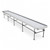 Stationary Ebb & Flow Greenhouse Bench for Indoor Farming - 32'L x 2'W