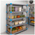 Lifestyle image of Millenia 4-Shelf Polymer Shelving Unit - Gray for storage shown in a clean storage environment