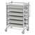 Salus Robotic Surgical Instrument Storage and Transportation Cart with 6 Trays for storage